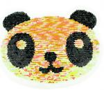 Applikation - Wendepailletten - Panda - Multi - Aufnäher